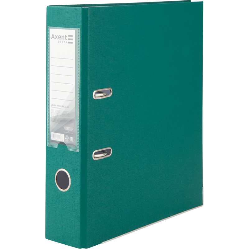 Папка-реєстратор Axent Delta D1714-23C, одностороння, A4, 75 мм, зібрана, темно-зелена